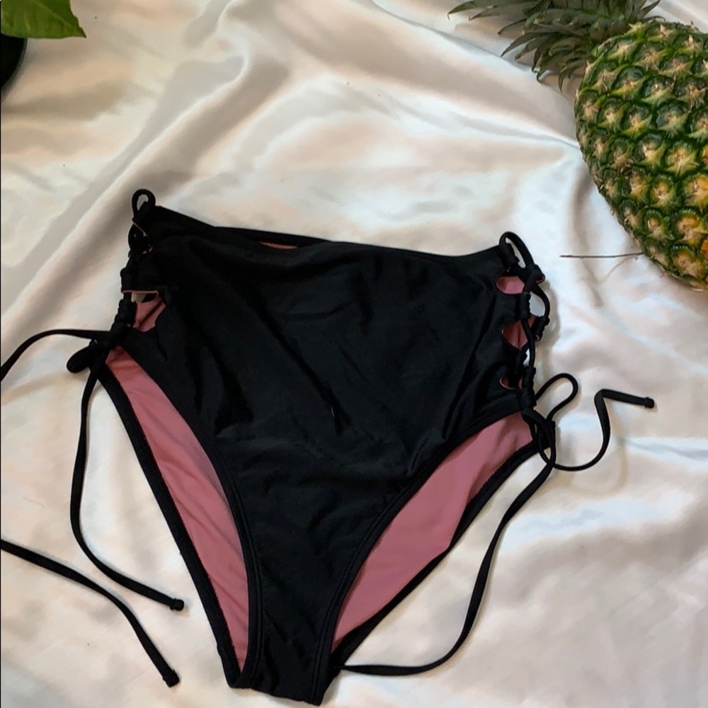 High Cut Lace Up Xhilaration Swimming Suit Bottoms
